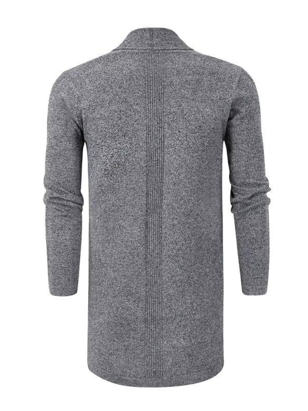 Gilet Nils – long chiné – photo produit 2