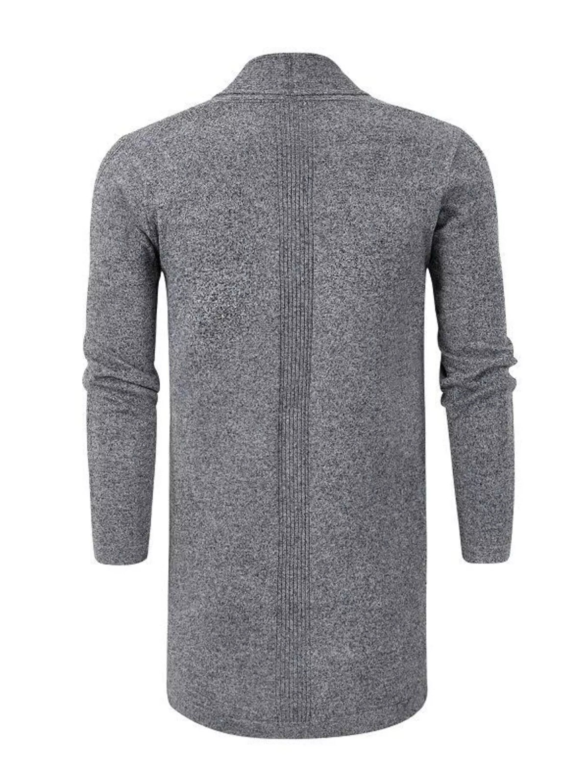 Gilet Nils – long chiné – photo produit 2