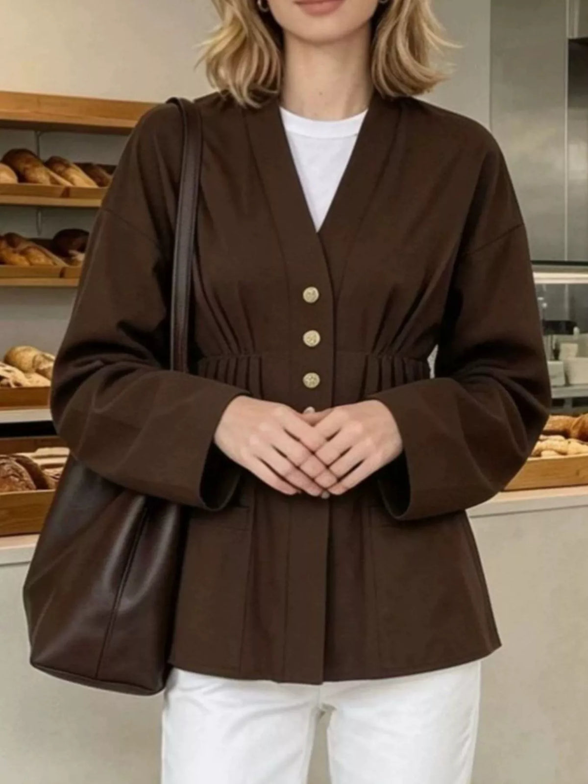 Blouse Soléane plissée – photo produit 2