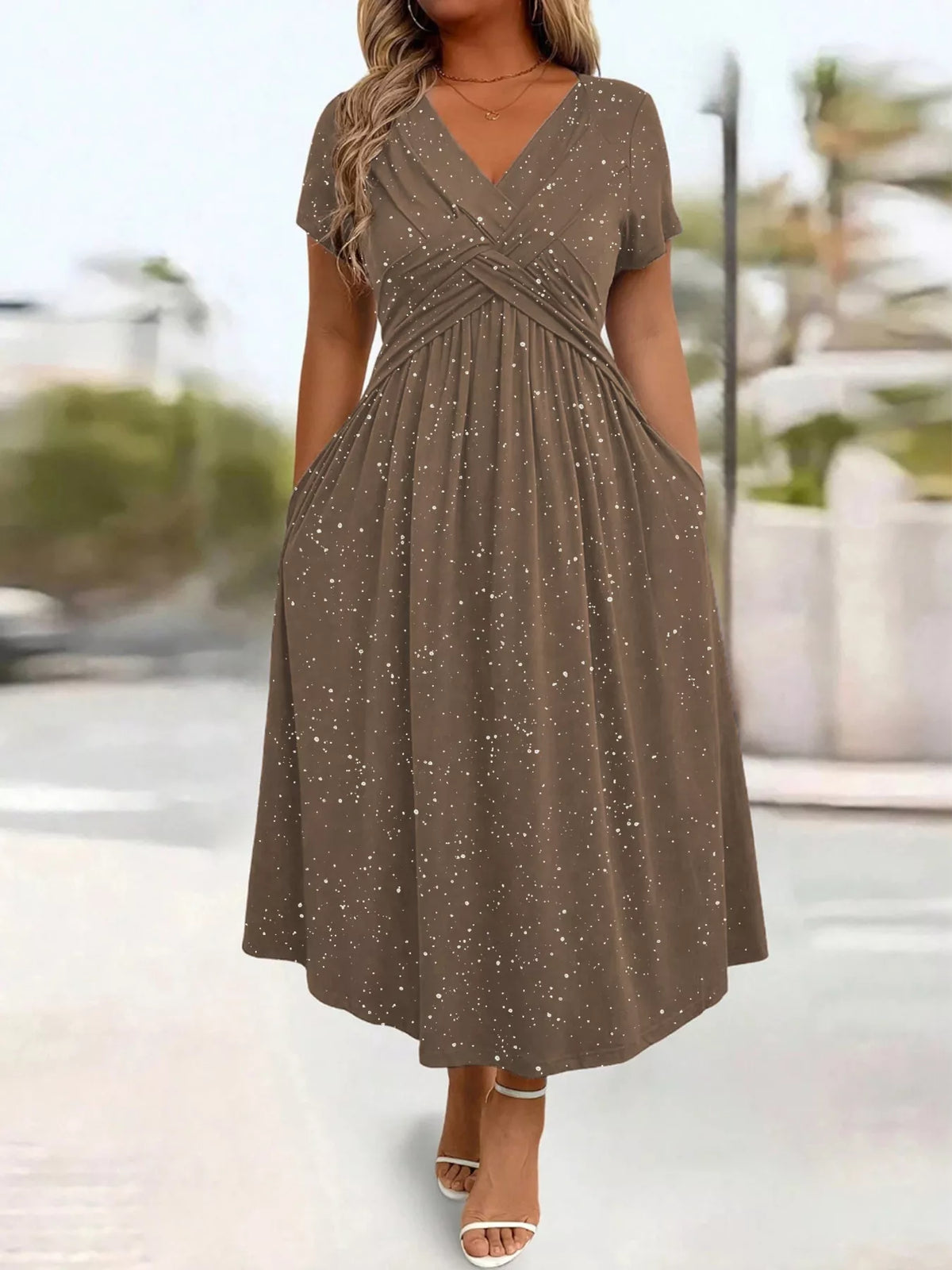 Robe midi Daphné pailletée – photo produit 9