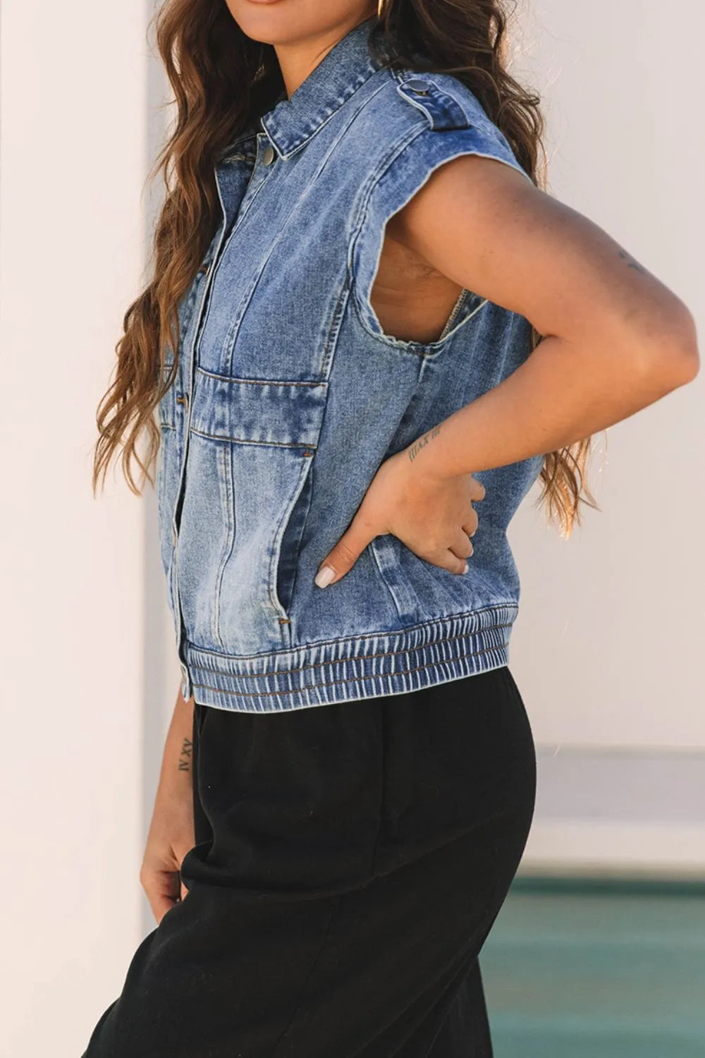 Veste Louane en jean – photo produit 4