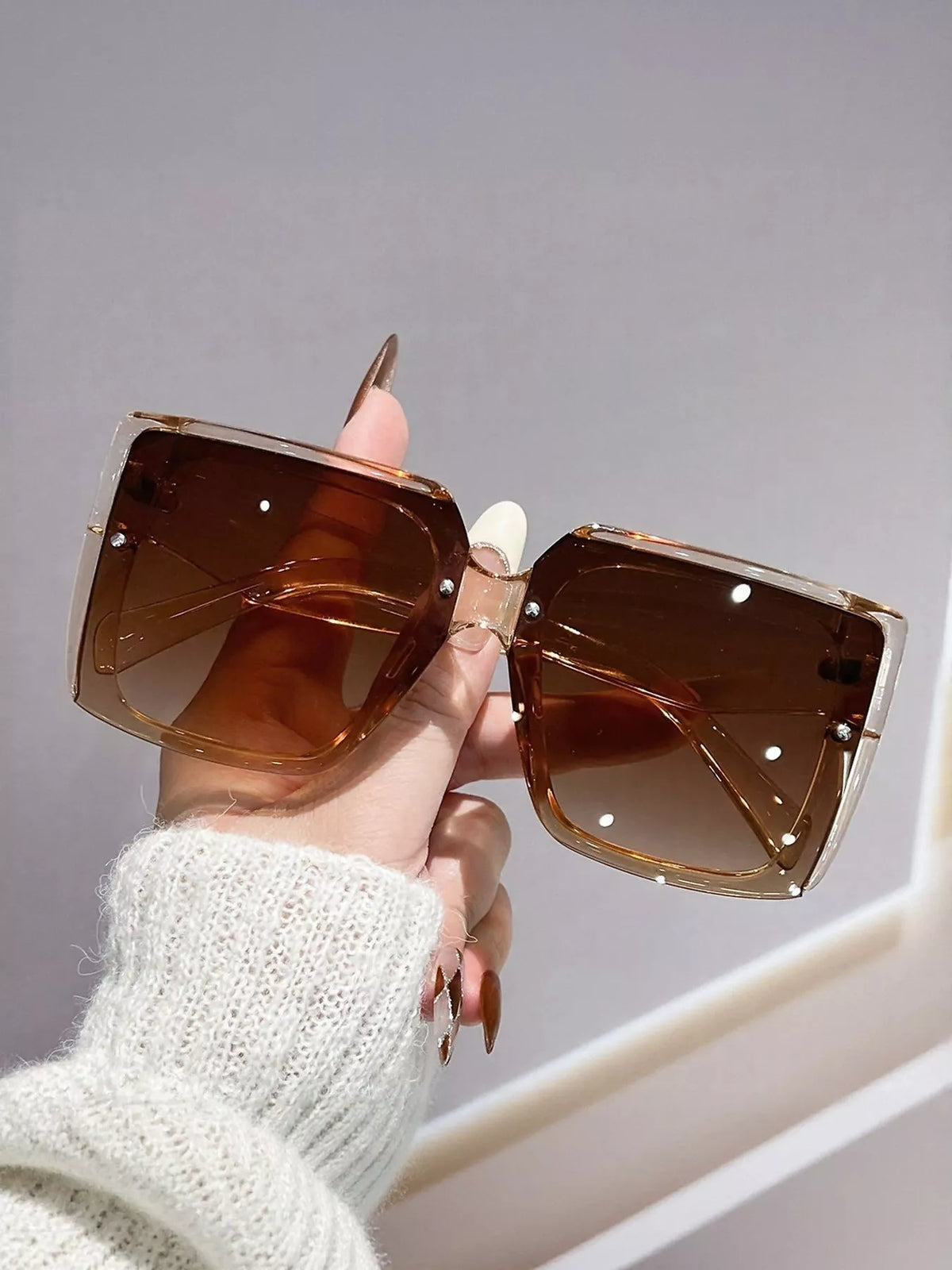 Lunettes Clara oversize dégradées – photo produit 6