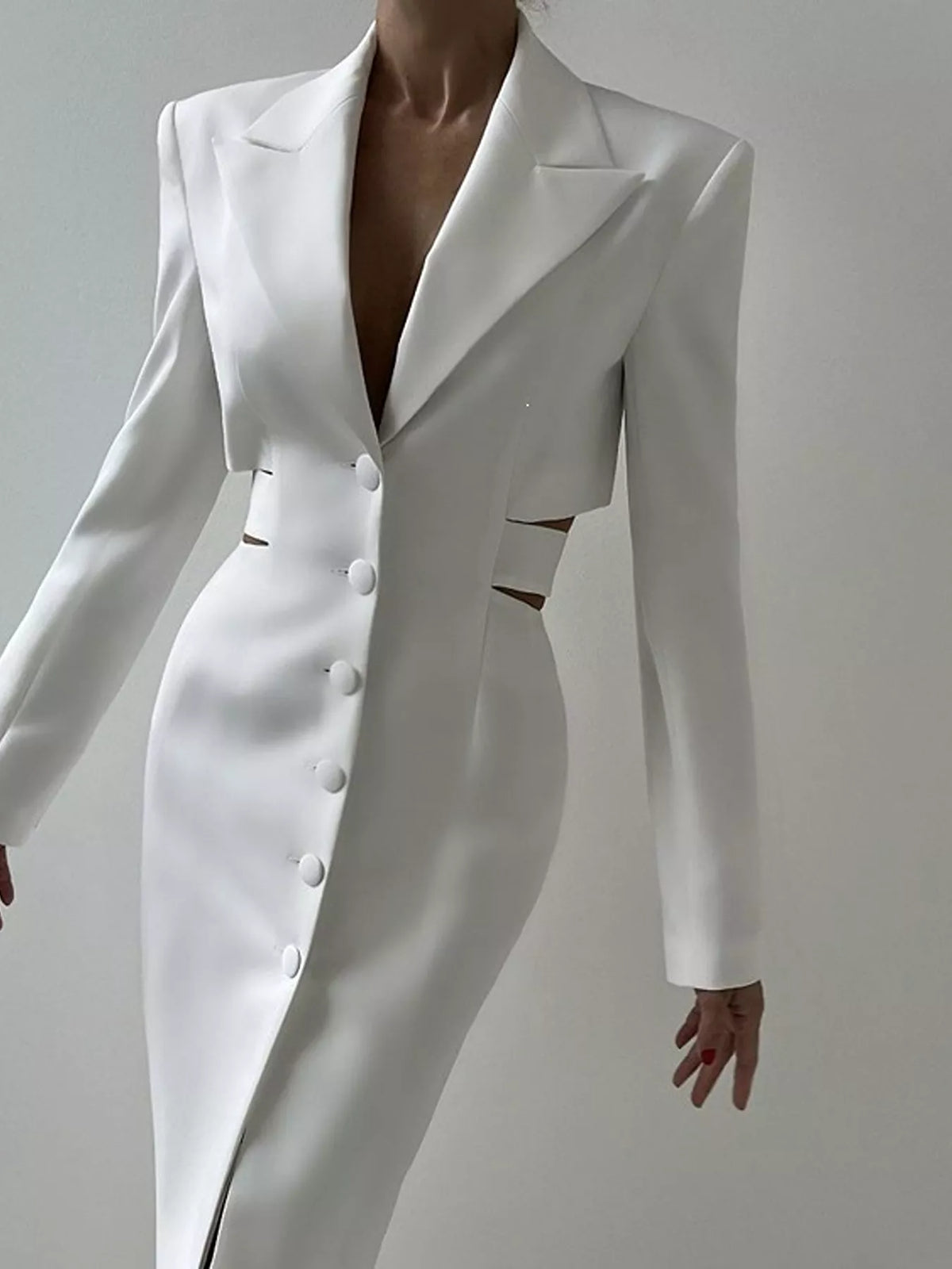 Robe blazer Lise boutonnée – photo produit 3