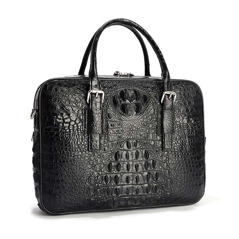 Sac ordinateur Don John en crocodile noir