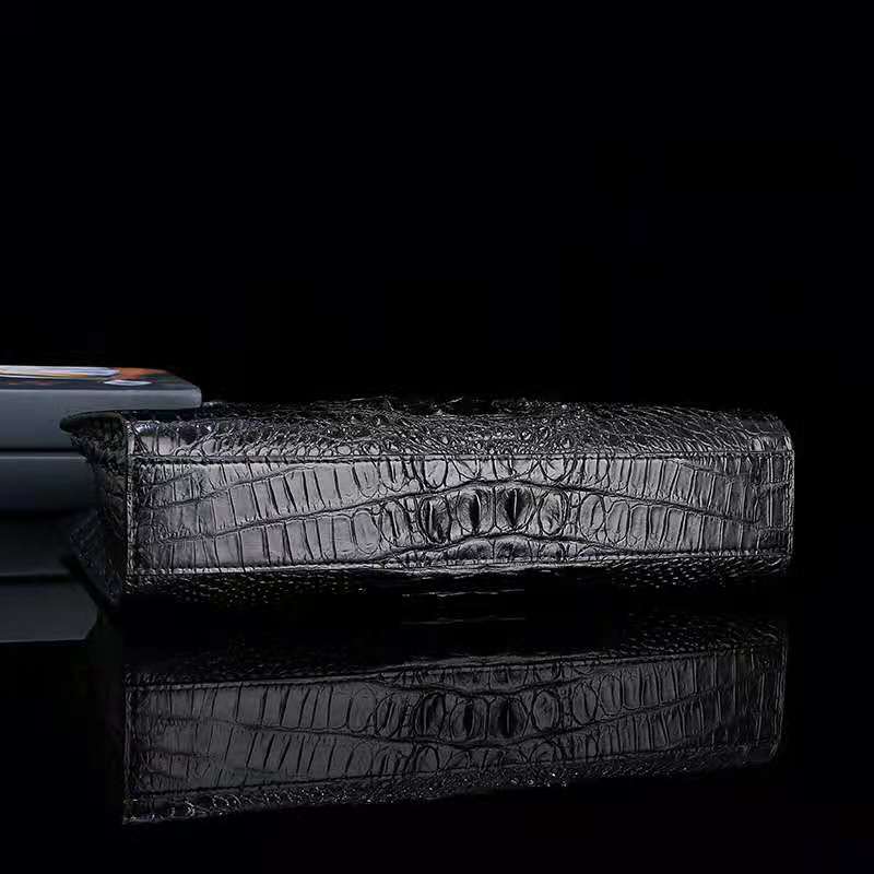 Sac ordinateur Don John en crocodile noir – photo produit 4