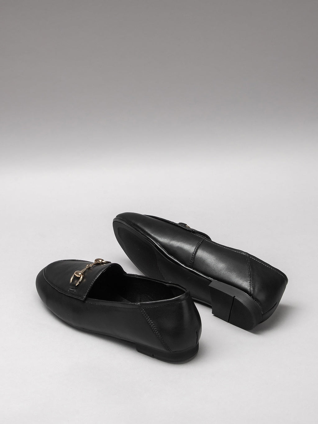 Chaussures Milano 24846 en cuir noir – photo produit 3