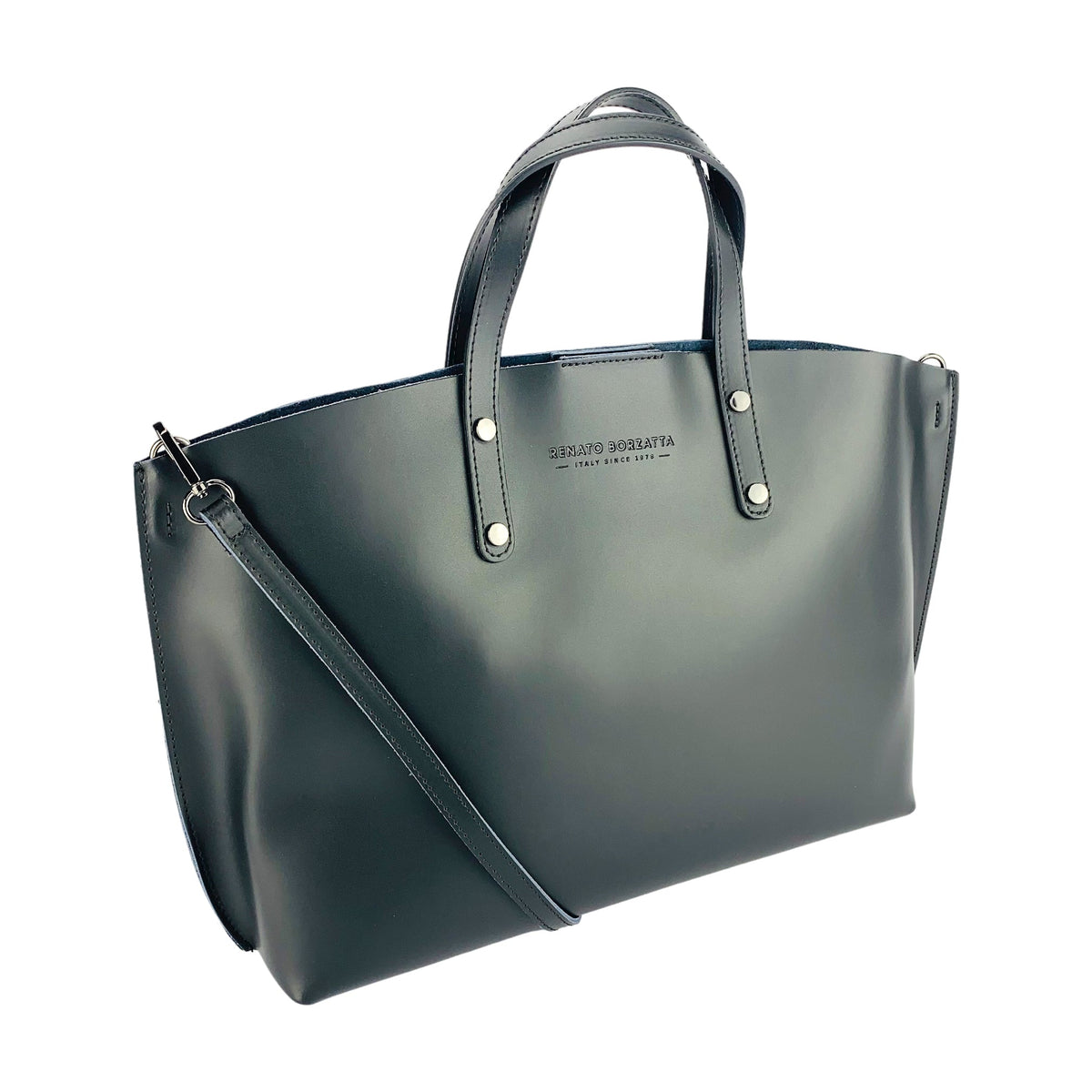 Sac Renato RB1024A en cuir noir – photo produit 5