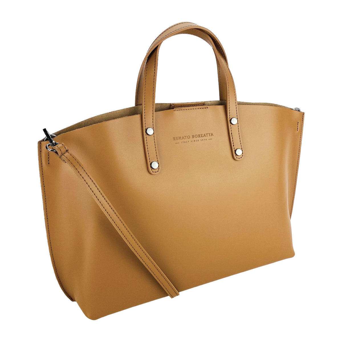 Sac Renato RB1024S en cuir cognac – photo produit 5