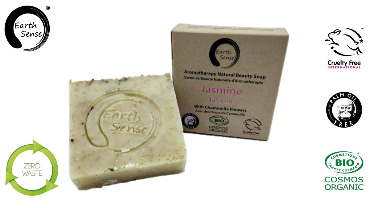 Savon solide bio jasmin et camomille – 90 g – photo produit 1