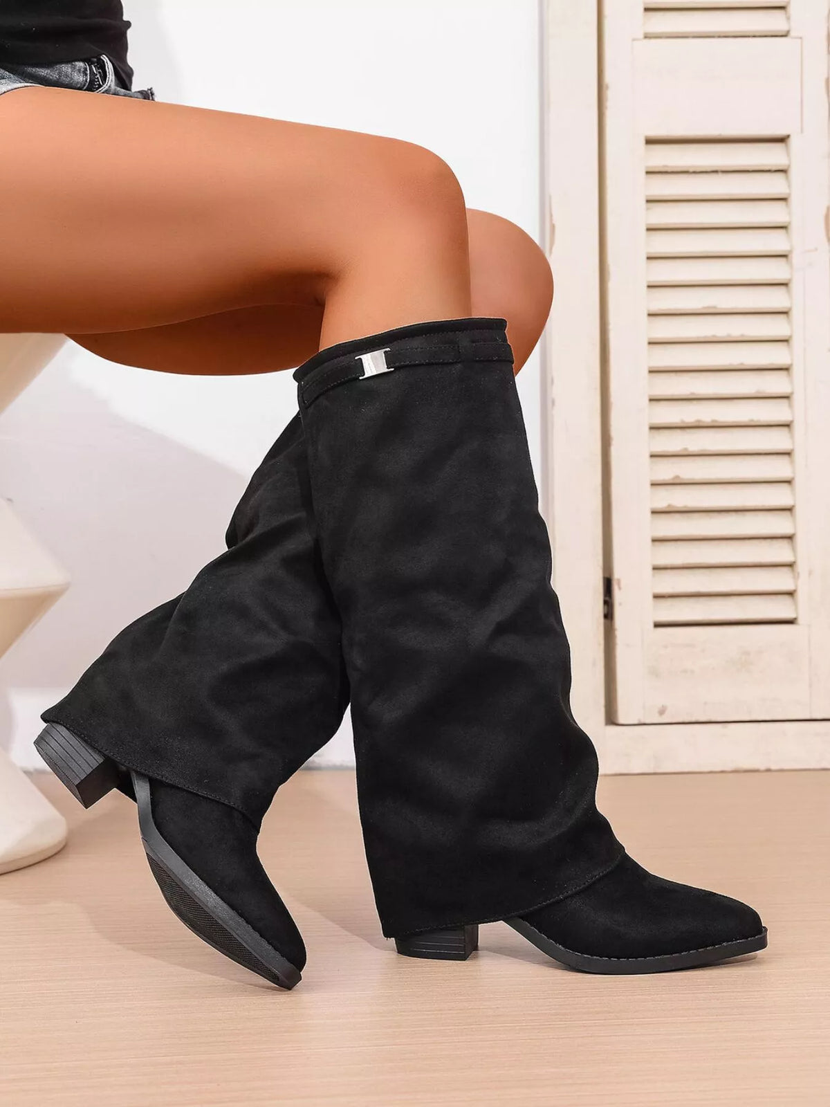 Bottines Lou à talon carré – photo produit 3