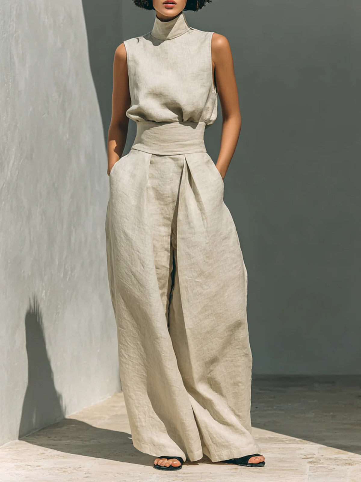 Ensemble Lana col roulé et pantalon – photo produit 1