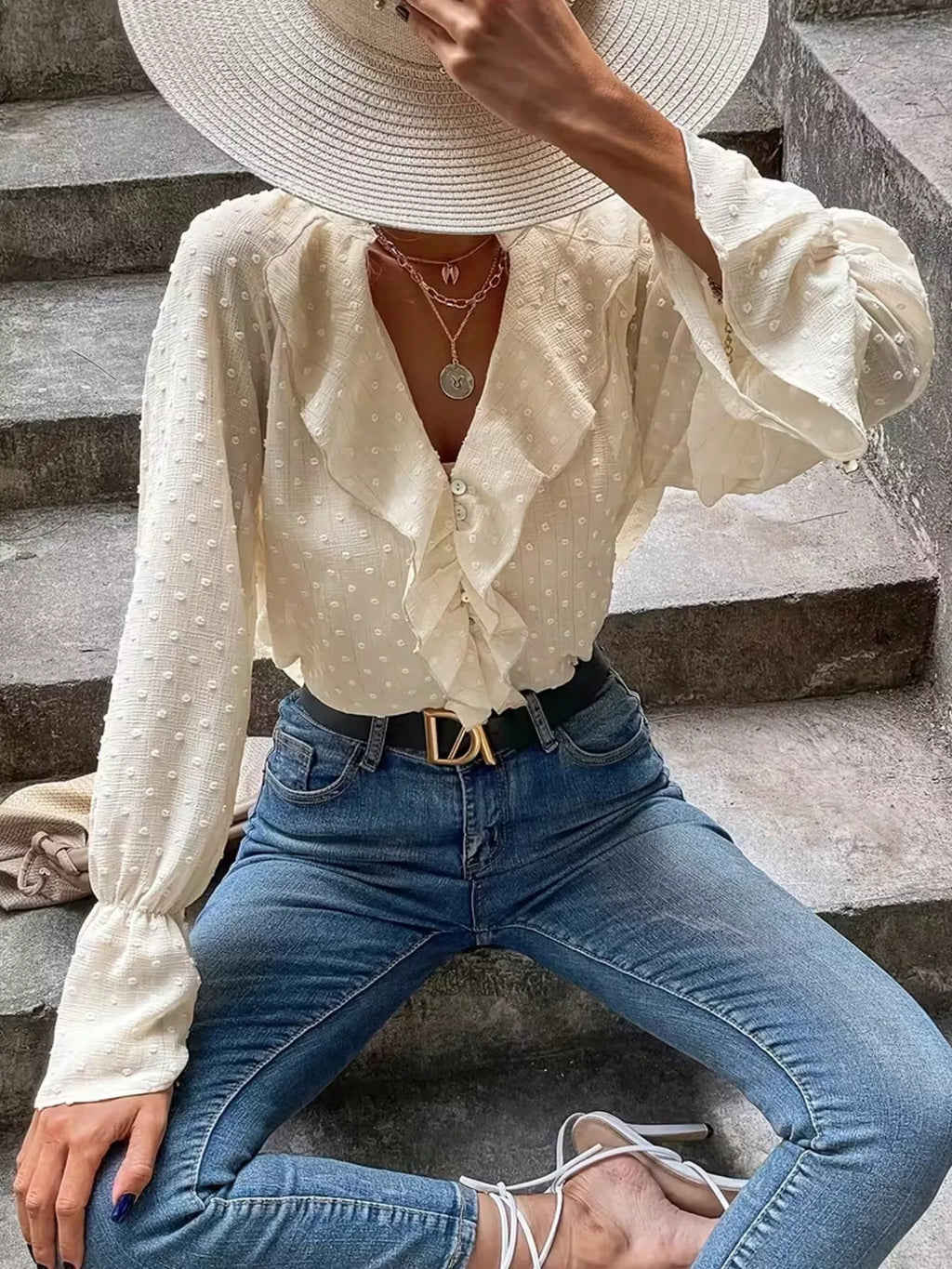Blouse Solène plumetis – photo produit 1