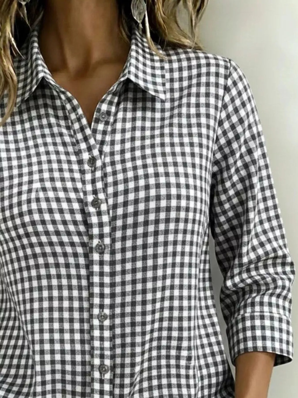 Chemise Céliane à carreaux – photo produit 4