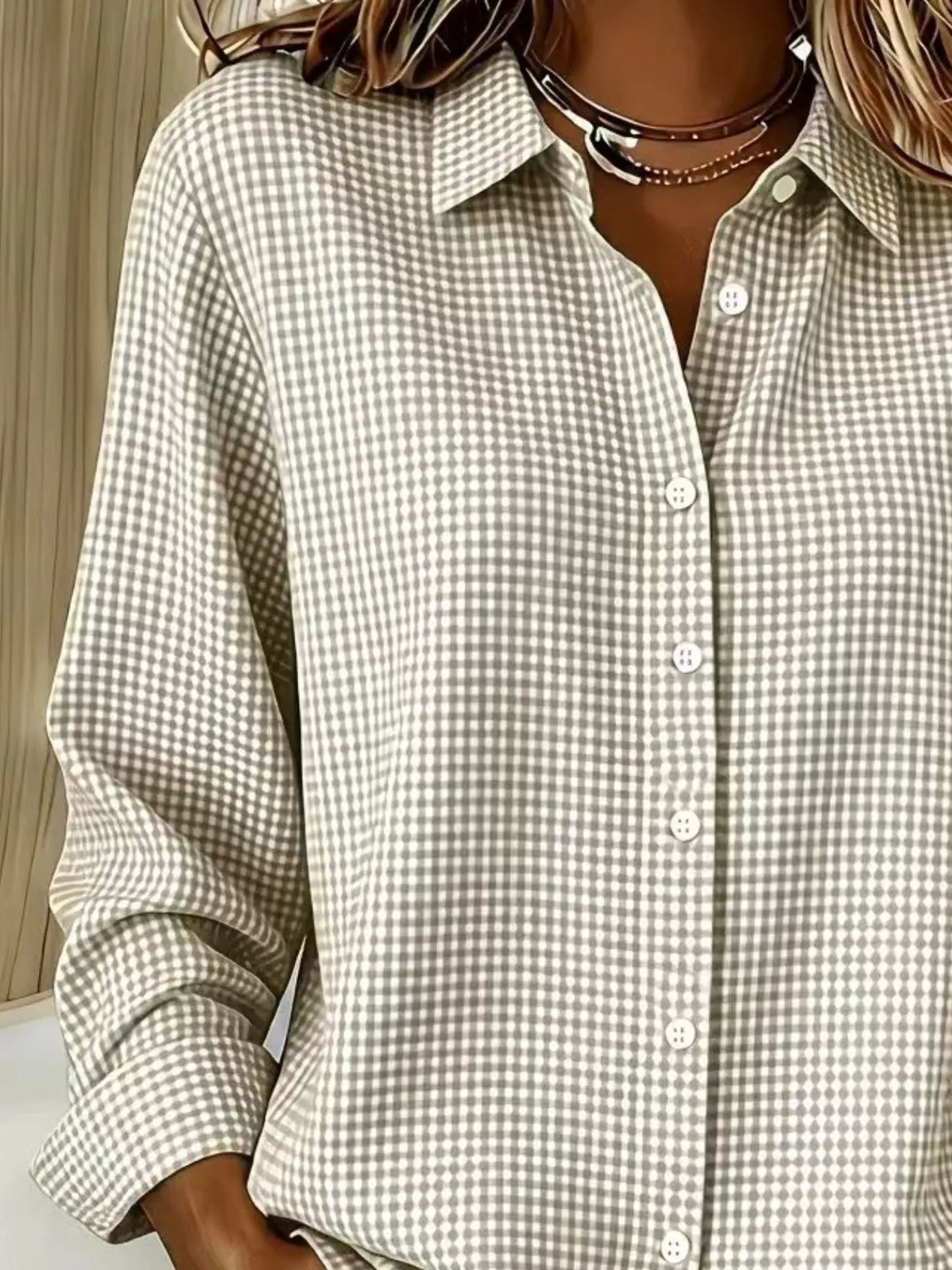 Chemise Clara à carreaux – photo produit 8