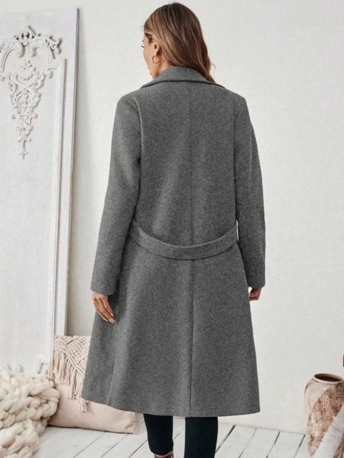 Manteau Livia ceinturé grande taille – photo produit 4