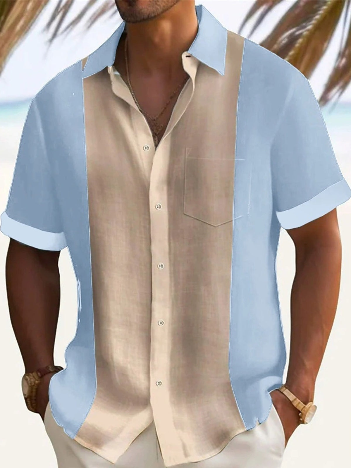 Chemise Sami – bicolore – photo produit 8