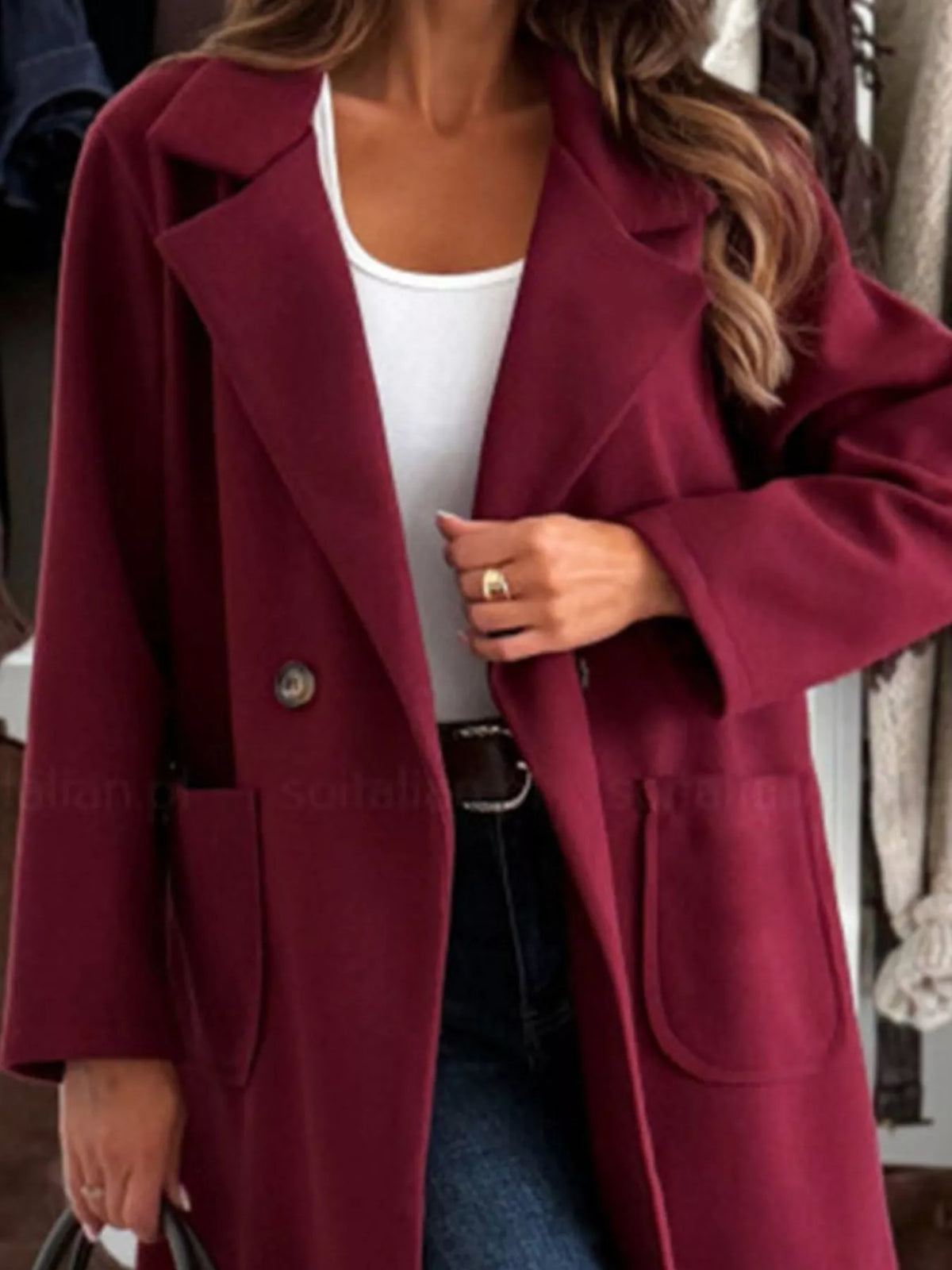 Trench Aveline – droit à simple boutonnage – photo produit 9