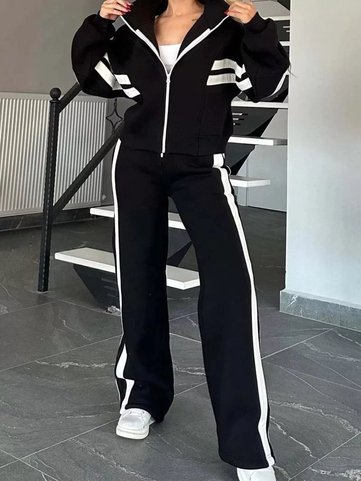 Ensemble Lina zippé grande taille – photo produit 2