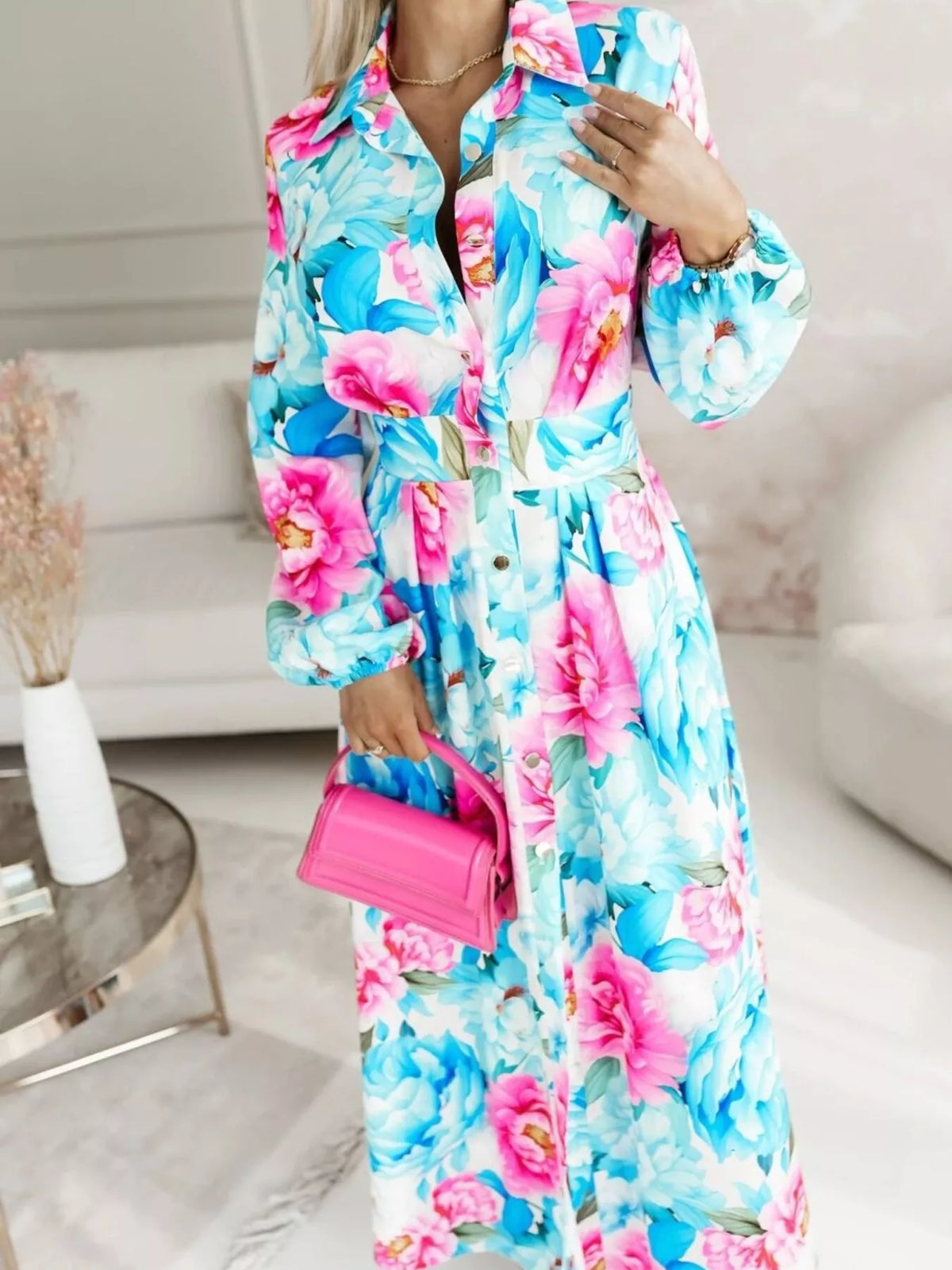 Robe chemise Shamara longue – photo produit 6