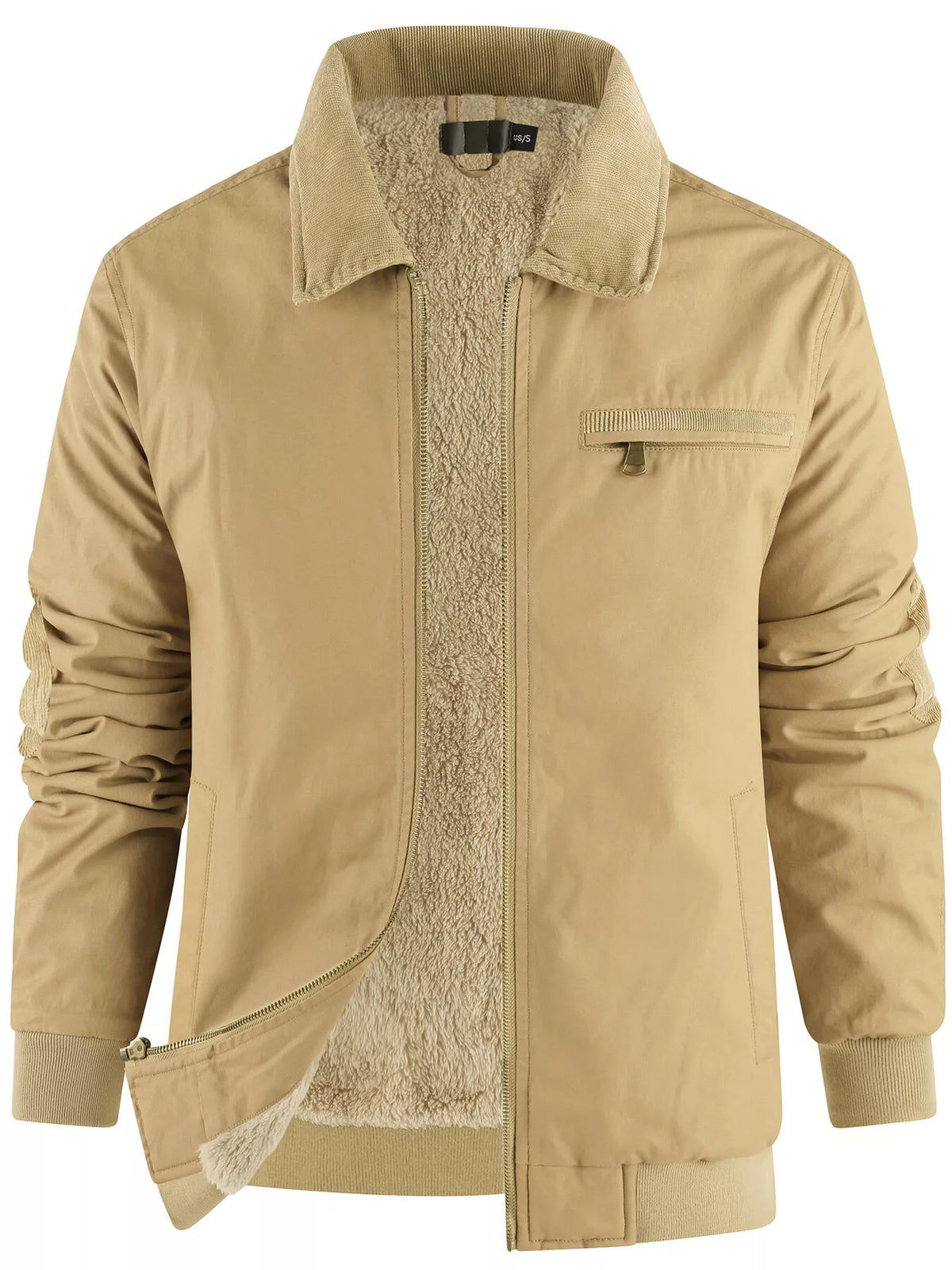 Blouson Elric – zippé doublé sherpa – photo produit 3