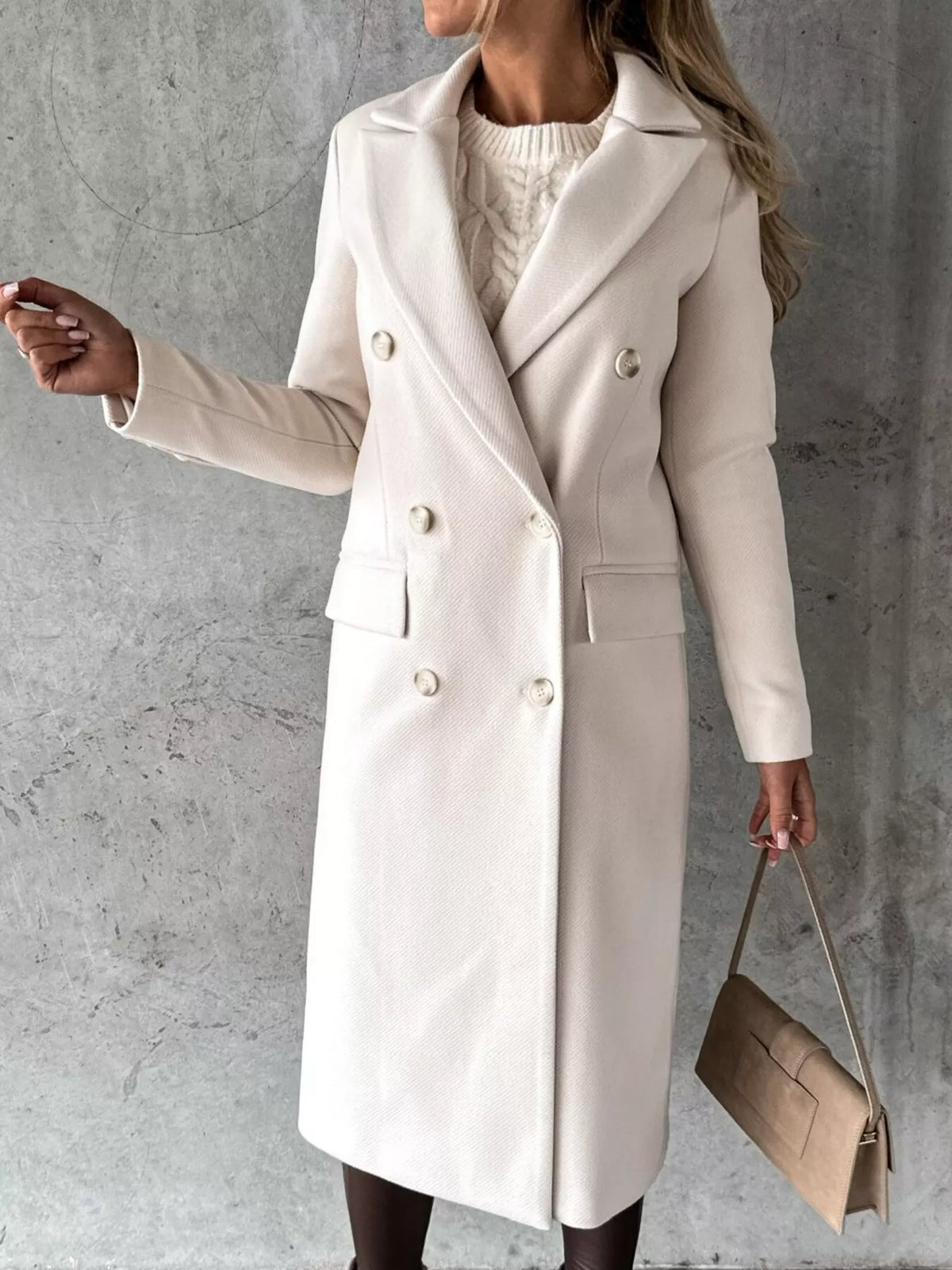Manteau Calypso – long croisé – photo produit 1