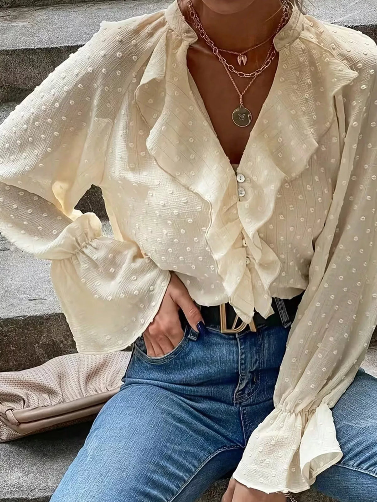 Blouse Solène plumetis – photo produit 2