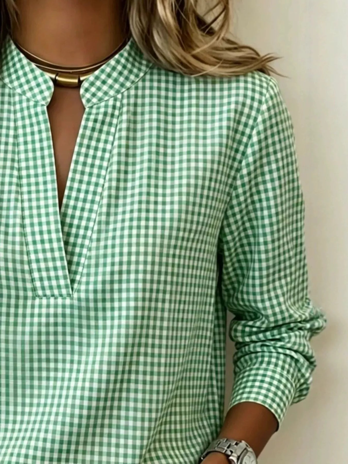 Blouse Elora à carreaux – photo produit 5