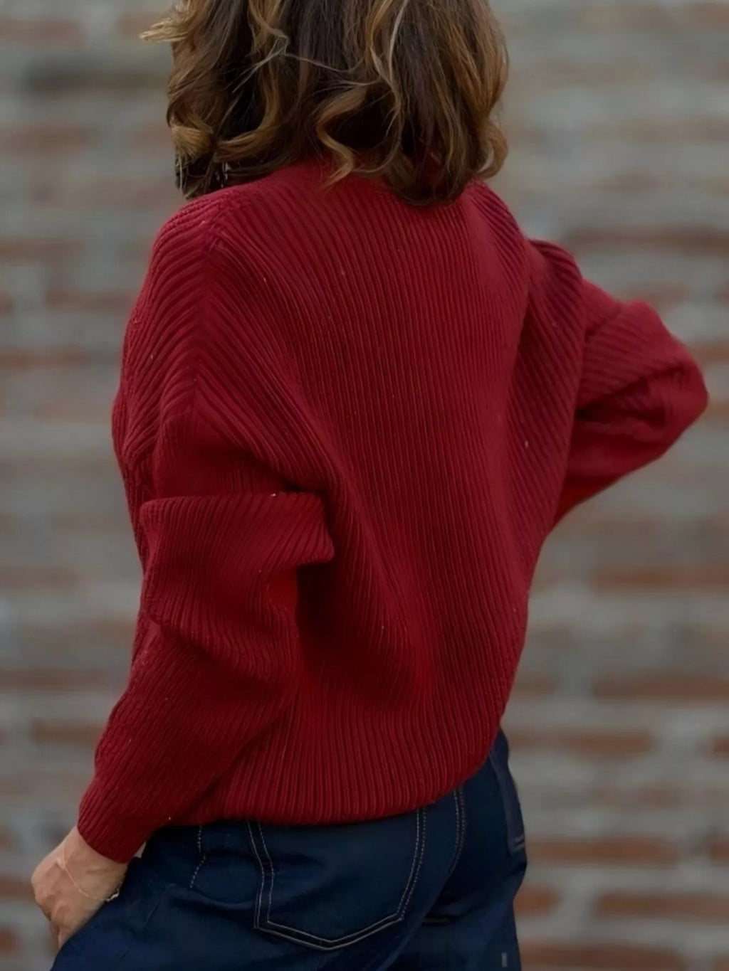 Gilet Zoé en maille grande taille – photo produit 7