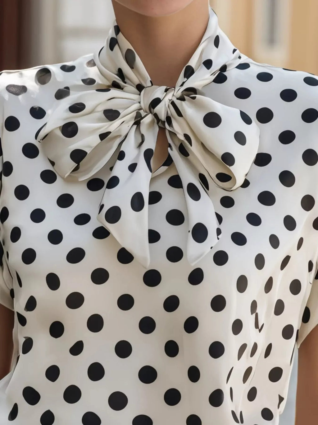 Blouse Oléna à pois – photo produit 3