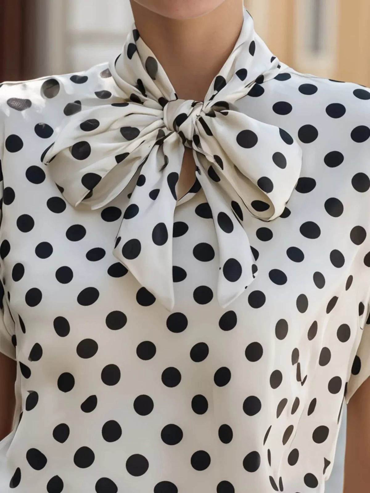 Blouse Oléna à pois – photo produit 3