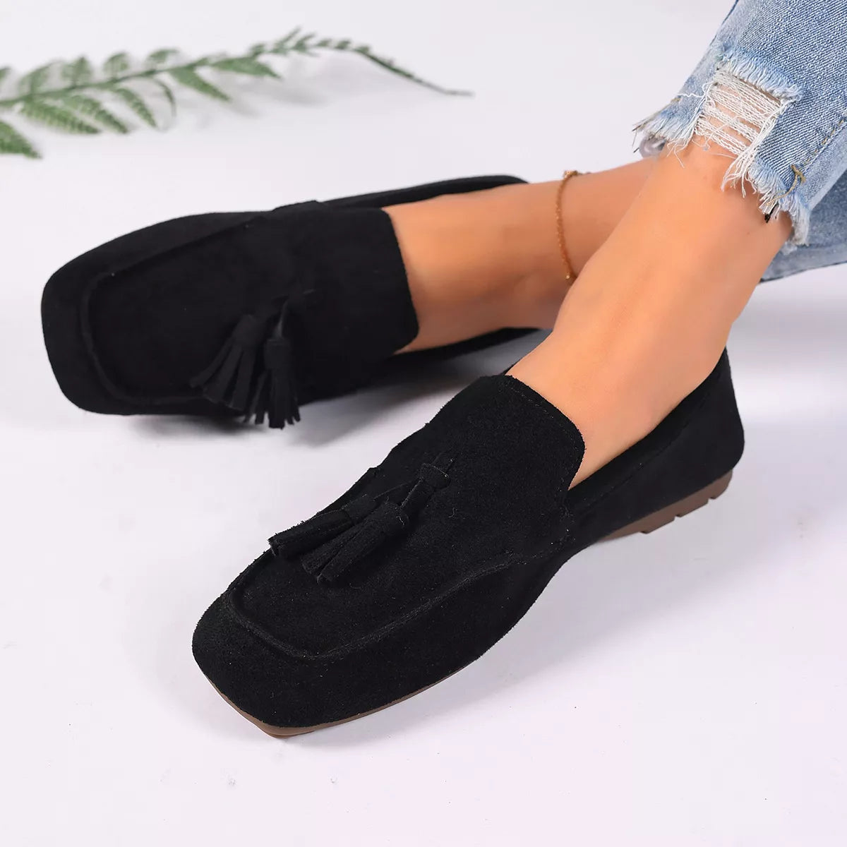 Mocassins Léon en suédine – photo produit 2