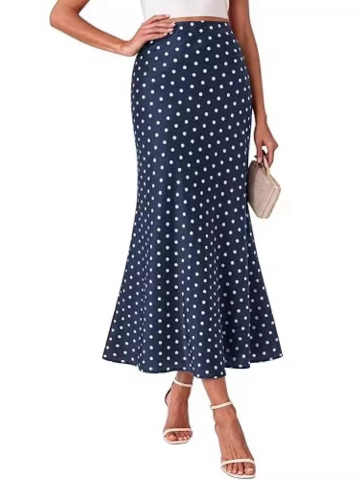 Jupe Erell – midi sirène taille haute – photo produit 7