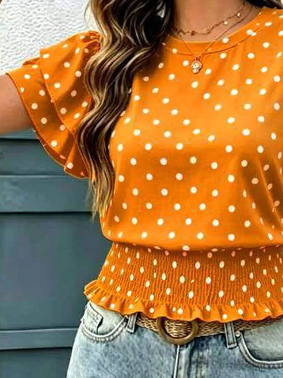 Blouse Albane à pois – photo produit 9