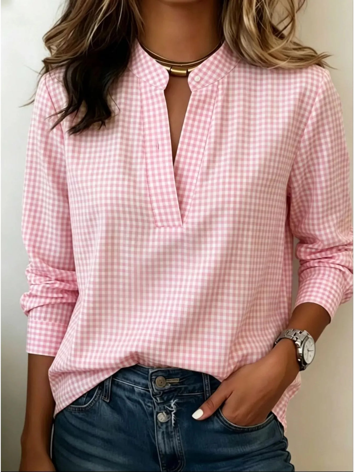 Blouse Elora à carreaux – photo produit 6