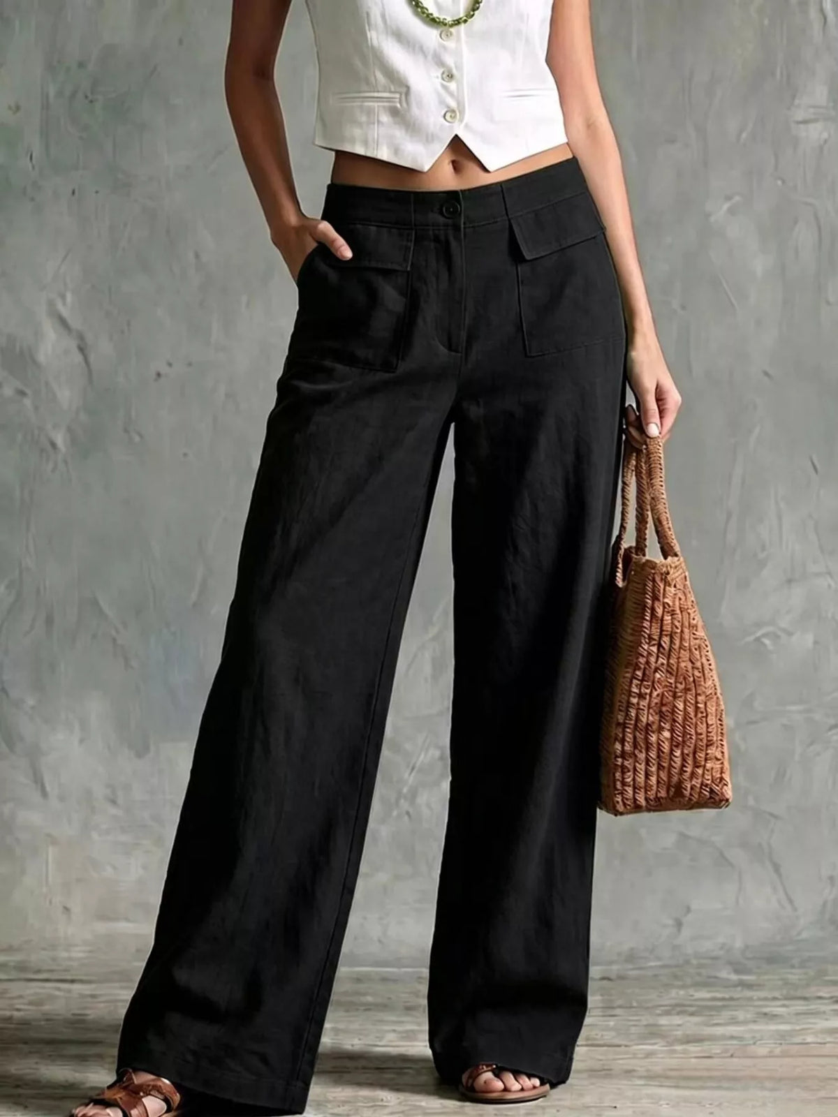 Pantalon Yara large fluide – photo produit 7