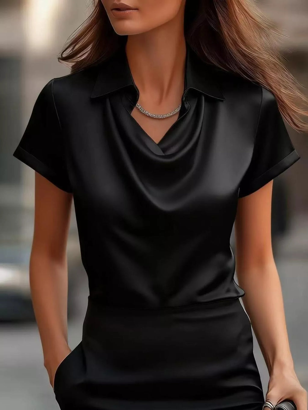 Blouse Daphné satinée – photo produit 2
