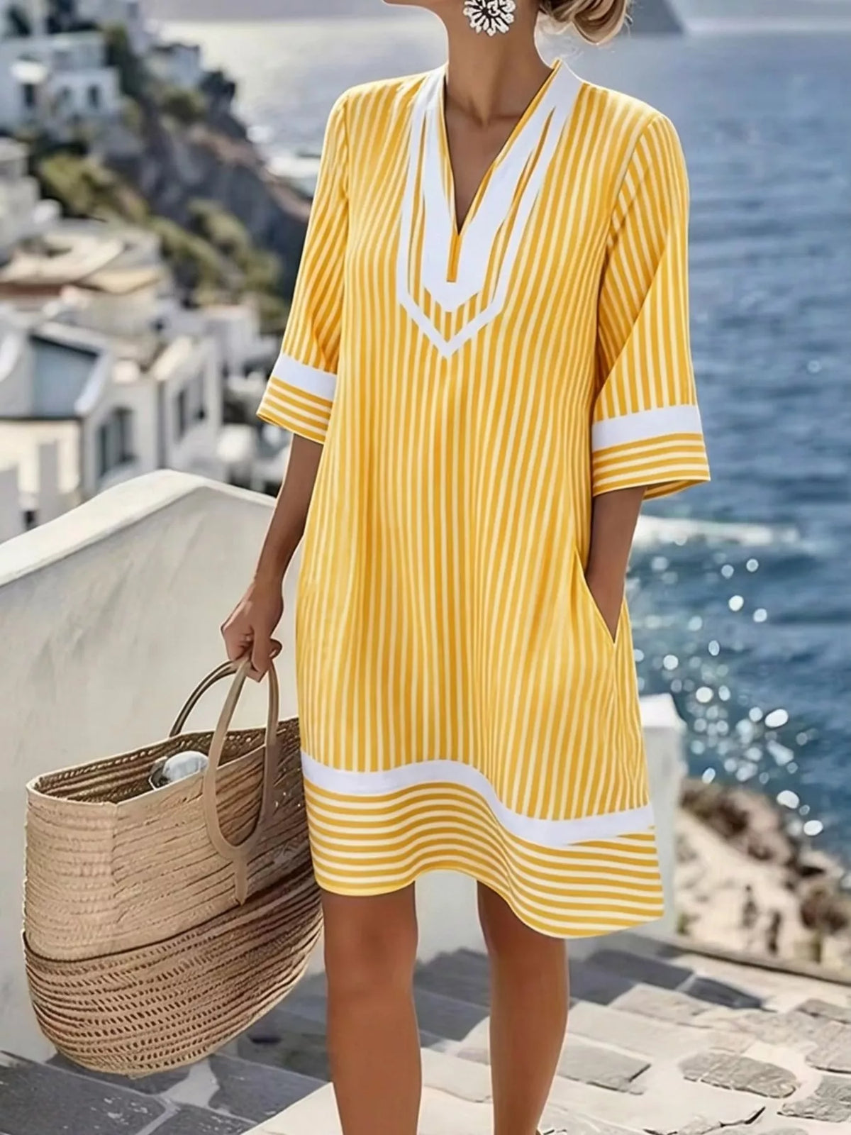Robe Ondine rayée – photo produit 6