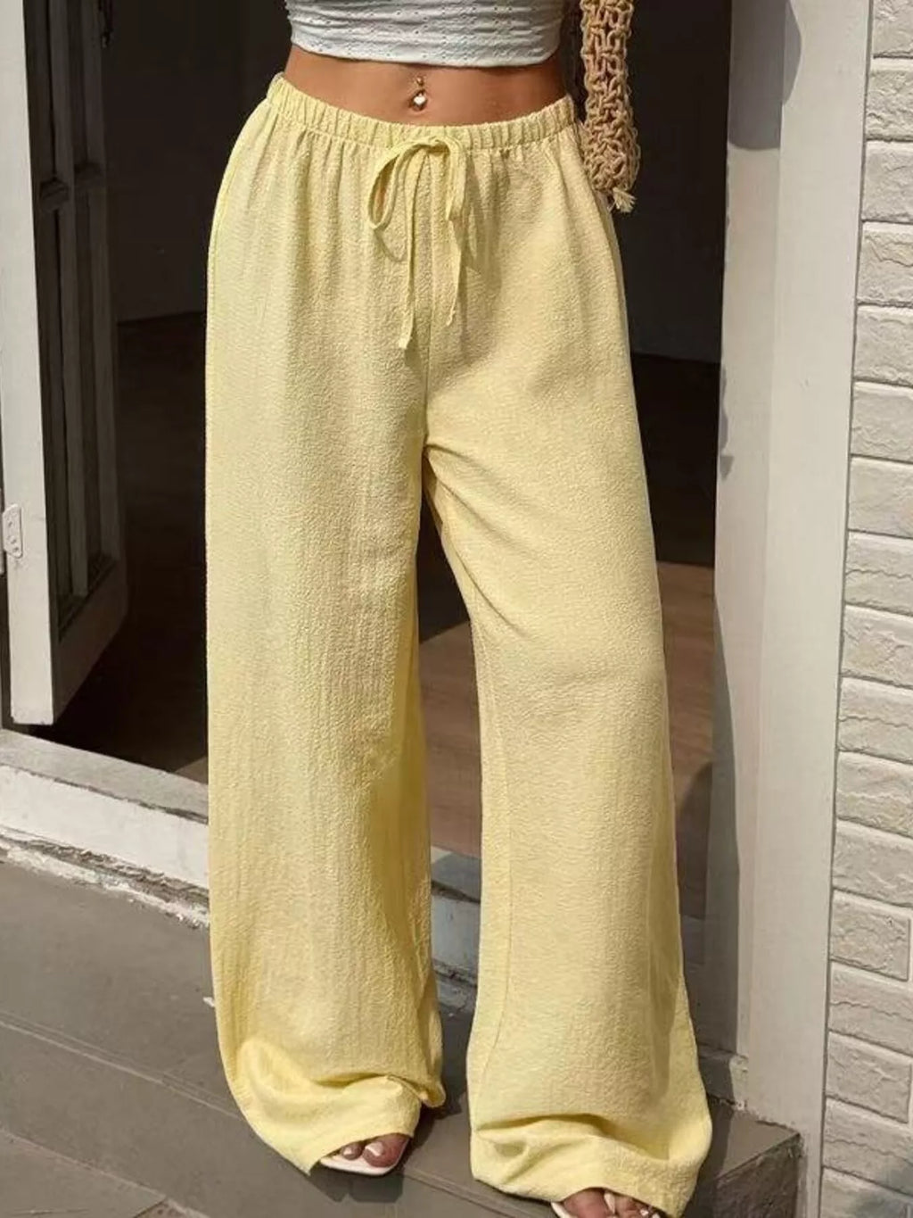 Pantalon large Ana grande taille – photo produit 3