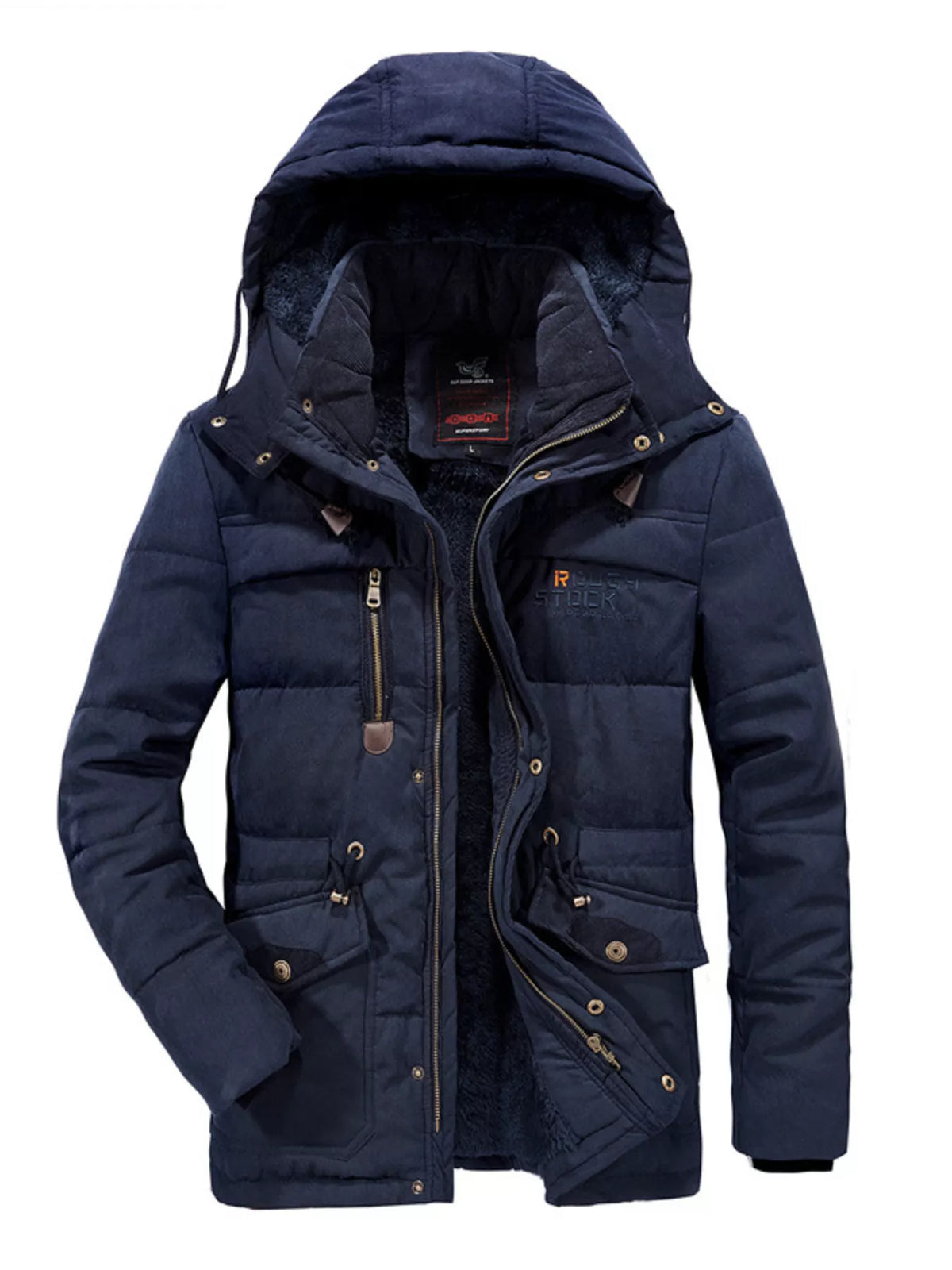 Parka homme Zéphyr zippée grande taille – photo produit 3