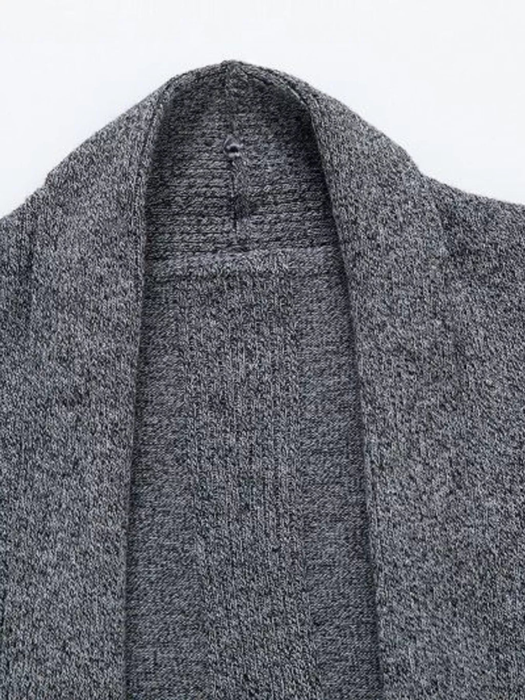 Gilet Nils – long chiné – photo produit 3