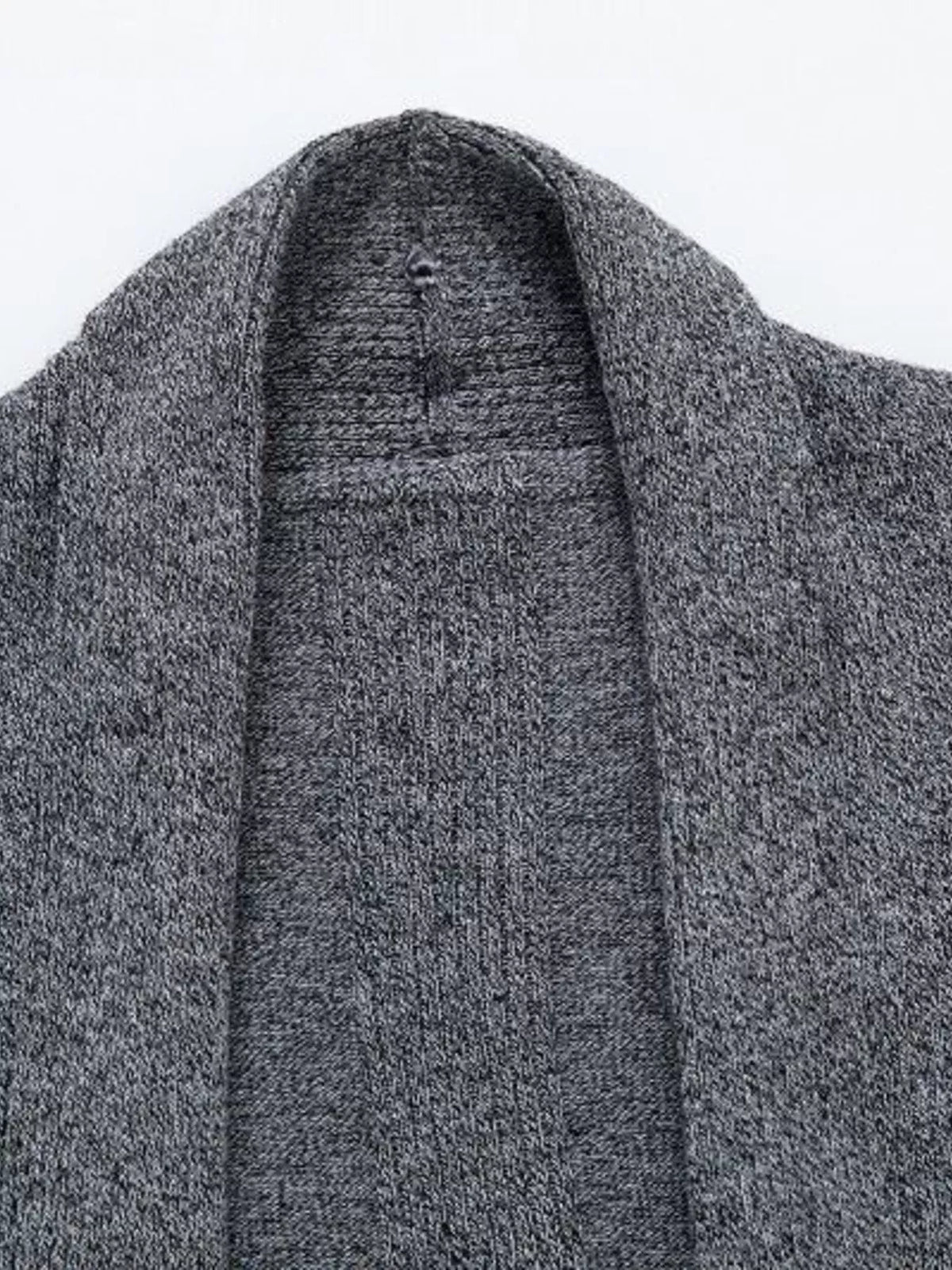 Gilet Nils – long chiné – photo produit 3
