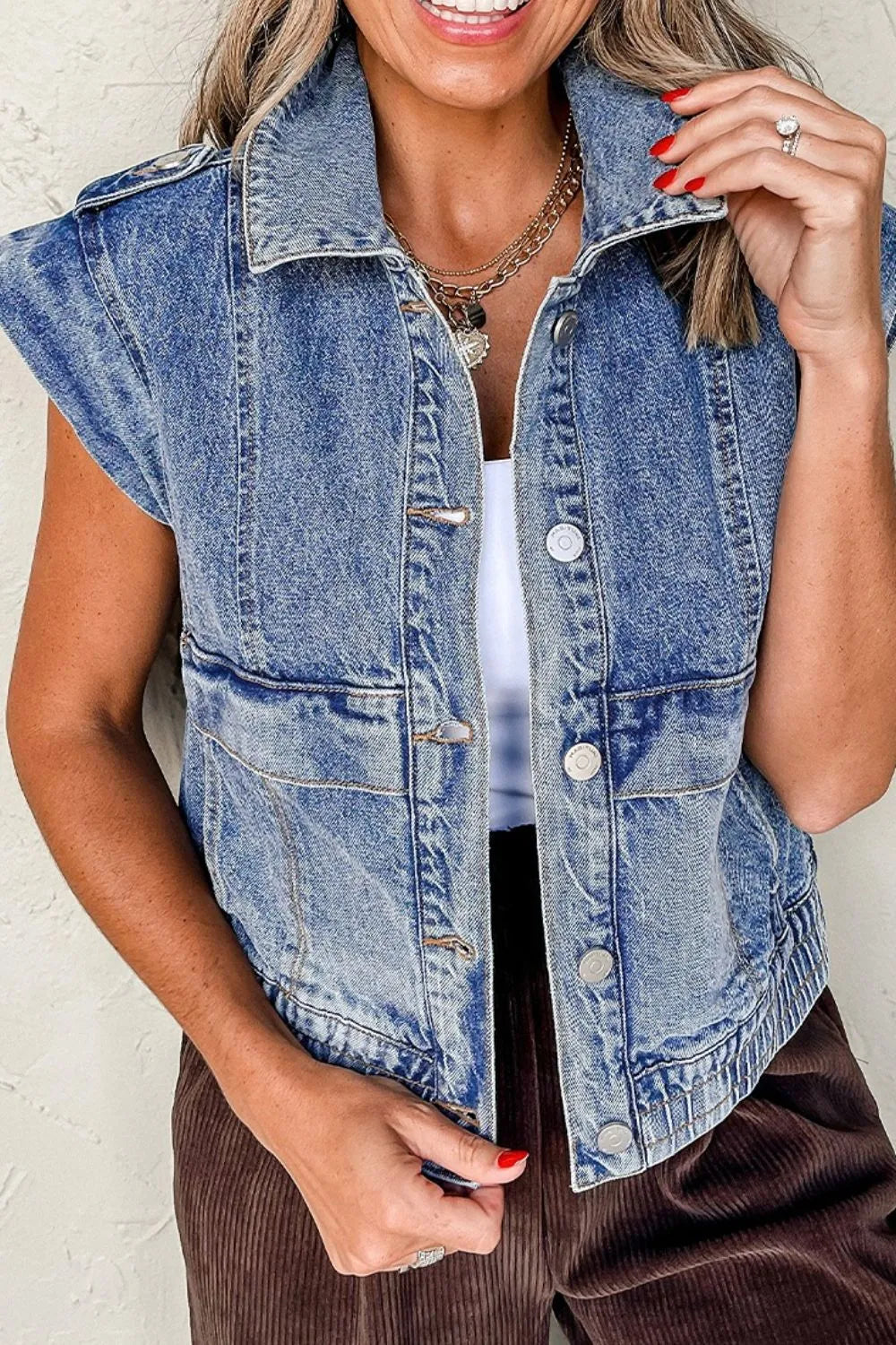 Veste Louane en jean – photo produit 6
