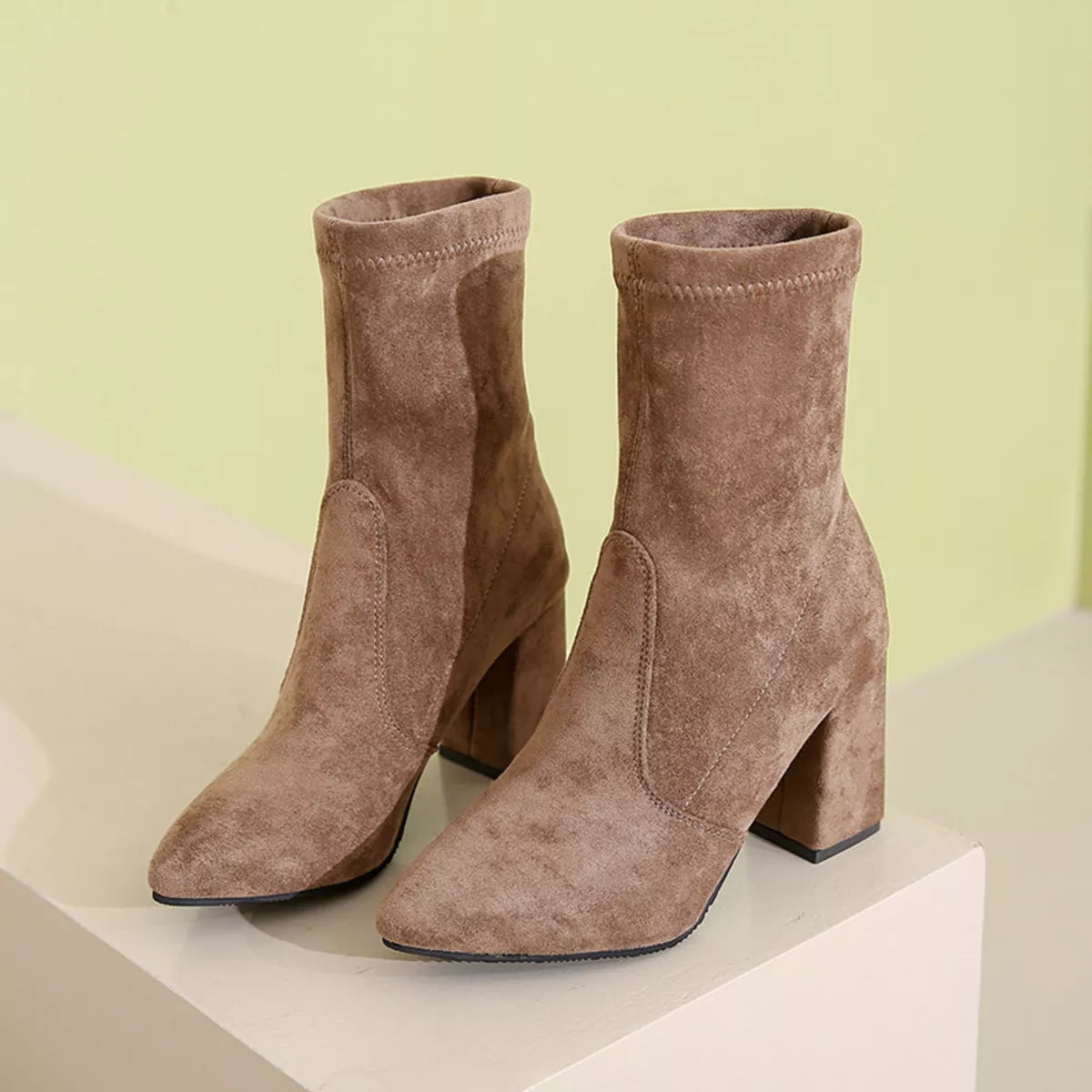 Bottines Tess à talon carré – photo produit 5