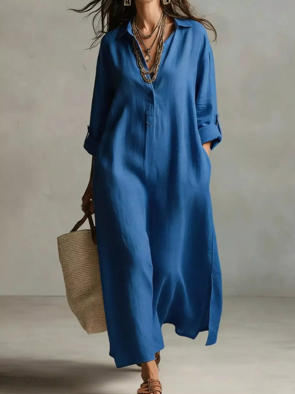 Robe chemise Maya grande taille – photo produit 5