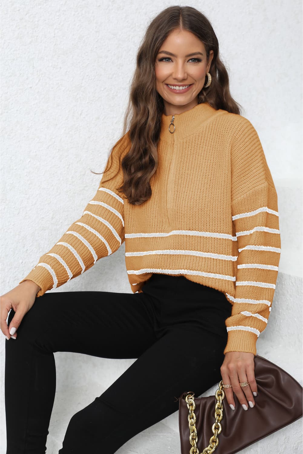 Pull Isée col montant zippé – photo produit 8