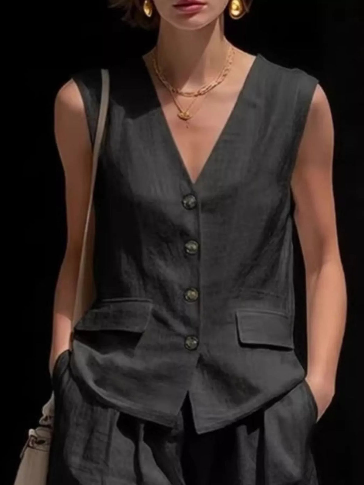 Ensemble Belinda gilet et short – photo produit 4