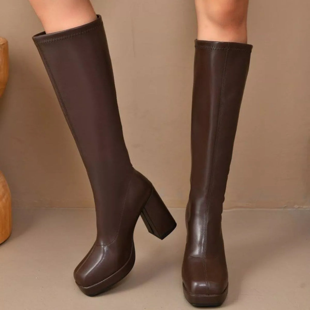 Bottines Pauline à bout carré – photo produit 1
