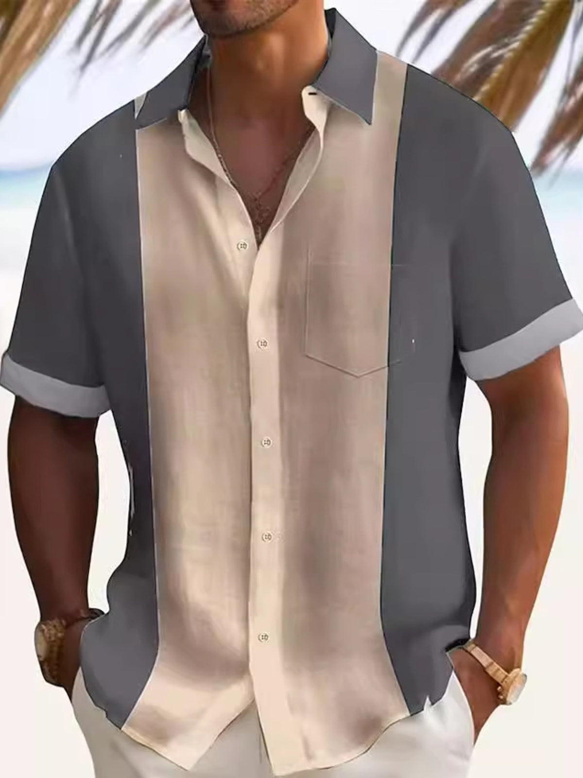 Chemise Sami – bicolore – photo produit 6