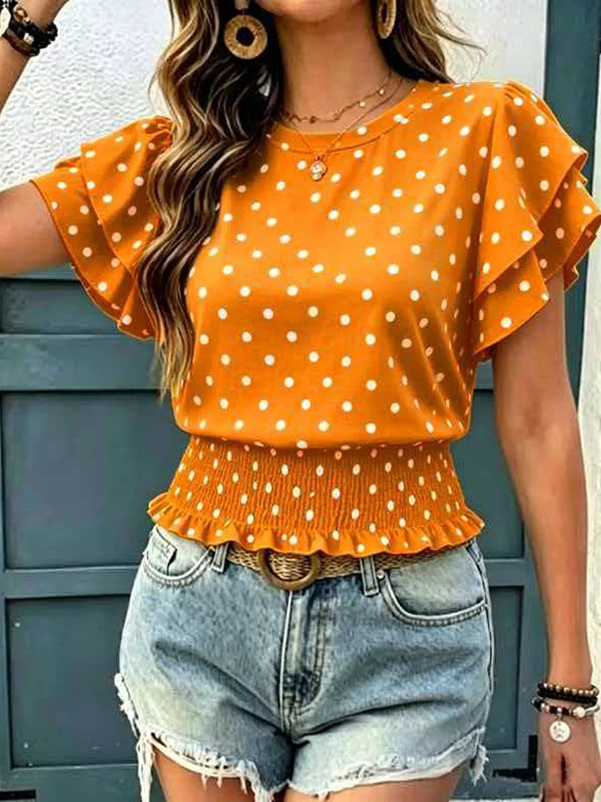 Blouse Albane à pois – photo produit 7