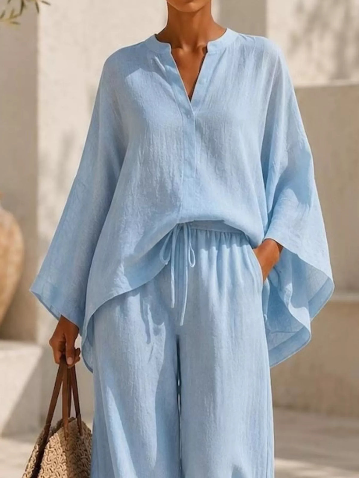 Ensemble Alana col cranté et pantalon – photo produit 6